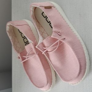 GIRLS WENDY LINEN HEY DUDE SHOES